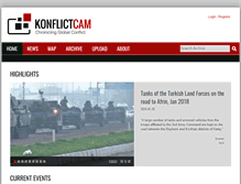 Tablet Screenshot of konflictcam.com